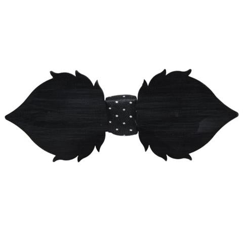 MUSTACHE PATTERNED WOOD BOW TIE OHMYBOW