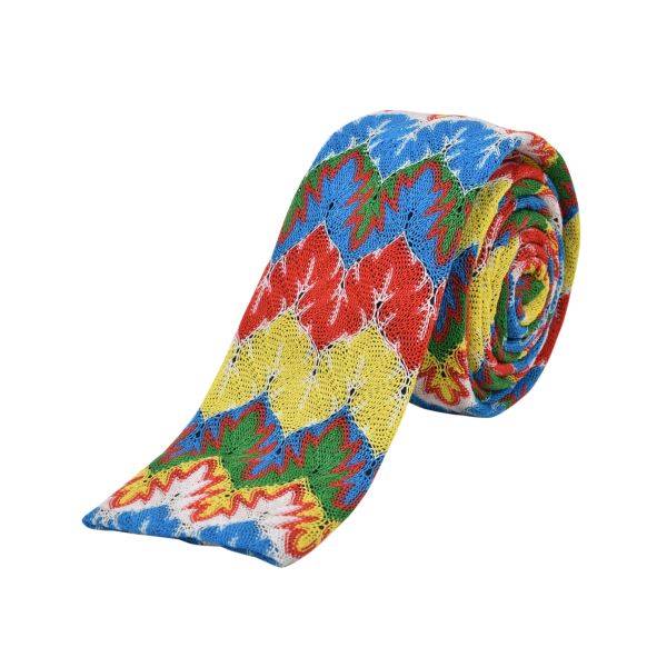 MULTICOLOUR  FLEC KNITTED TIE OHMYBOW