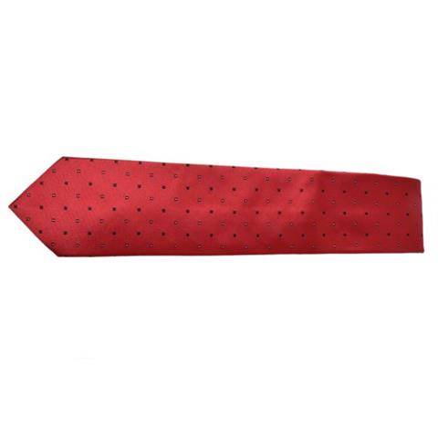SOLID RED DOTTED TIE OHMYBOW
