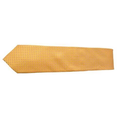 YELLOW SQUARE PATTERN DOTTED TIE OHMYBOW