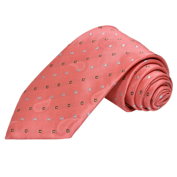 CONGO PINK DOTTED TIE OHMYBOW