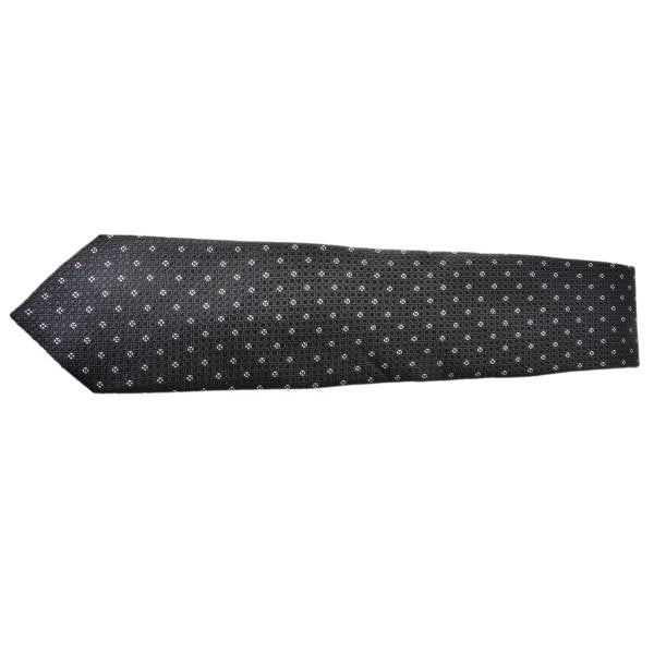 BLACK SQUARE PATTERN COTTON TIE OHMYBOW