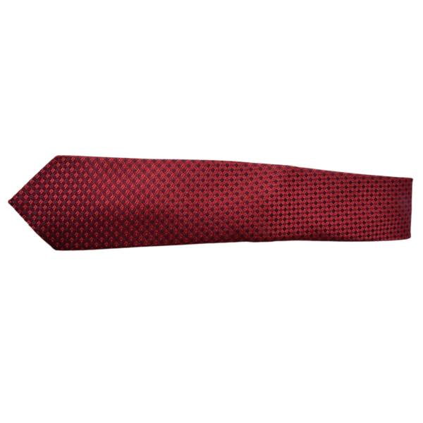 GARNET RED DOTTED TIE OHMYBOW