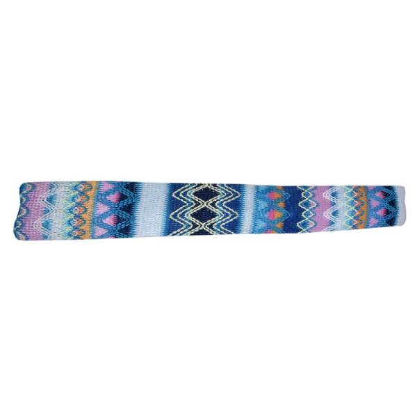 MULTICOLOURED PATTERNED KNITTED TIE OHMYBOW