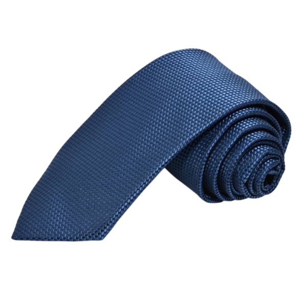 BLUE SOLID PATTERN TIE OHMYBOW
