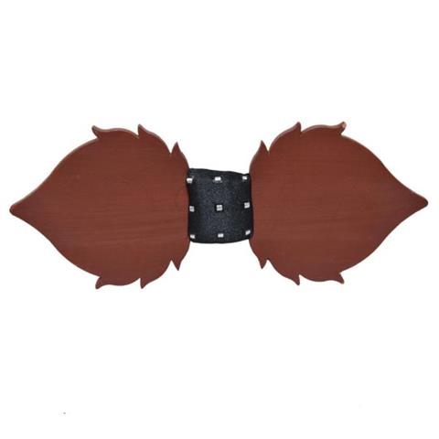 MUSTACHE SHAPED WOOD BOW TIE OHMYBOW