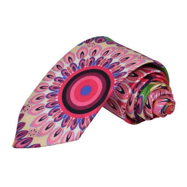 PINK PAISLEY LIBERTY COTTON TIE OHMYBOW