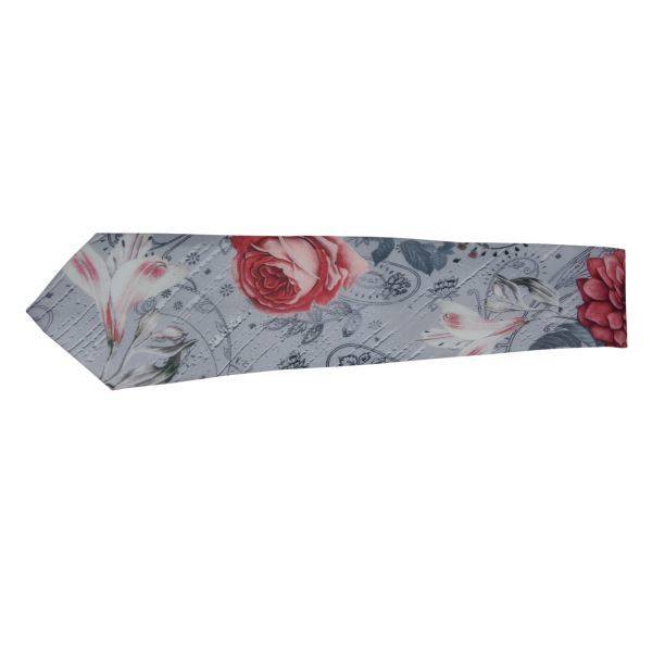 GREY ROSE WATERCOLOUR ASIAN FLORAL OHMYBOW