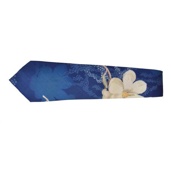 BLUE BUTTERFLY ROSE SUMMER WEDDING TIE OHMYBOW