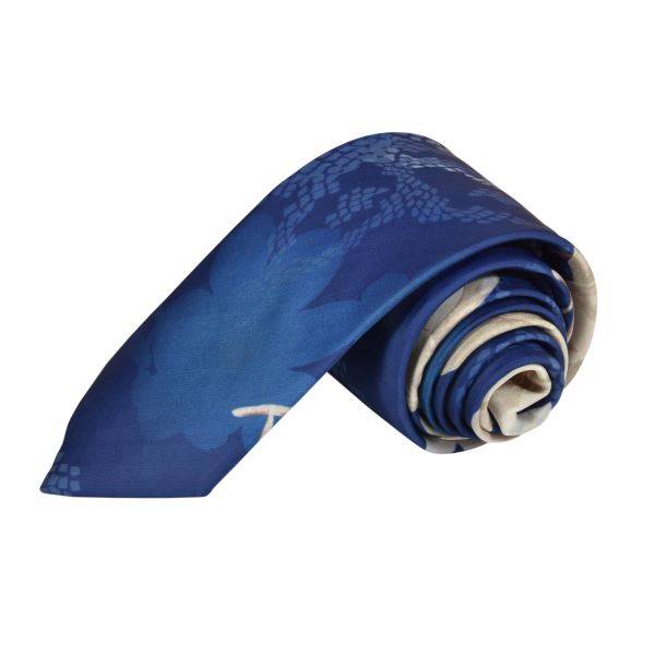 BLUE BUTTERFLY ROSE SUMMER WEDDING TIE OHMYBOW