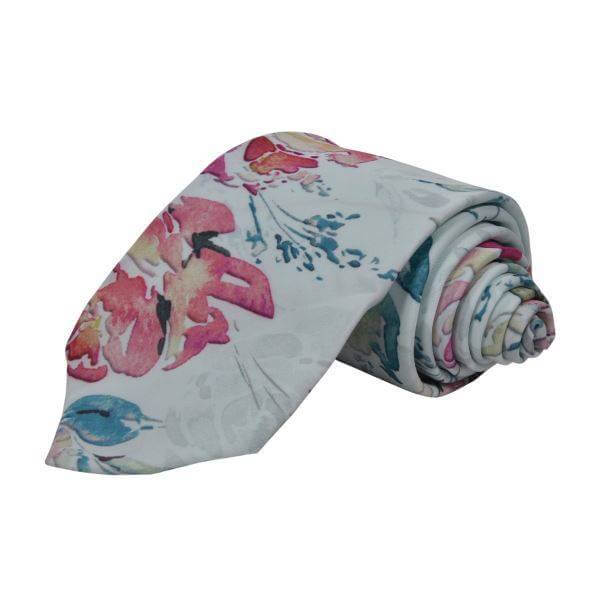 ANEMONE FLORAL MULBERRY TIE OHMYBOW