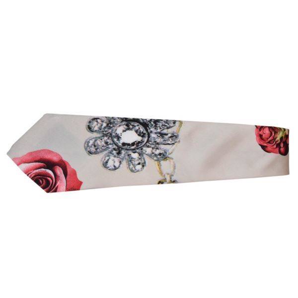 RED BLOSSOM PHOTOGRAPHIC ROSES TIE OHMYBOW