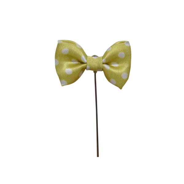 MELLOW YELLOW BOW DESIGN BROOCH OHMYBOW