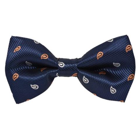 MINI WATER DROPLETS NAVY BLUE BOW TIE OHMYBOW