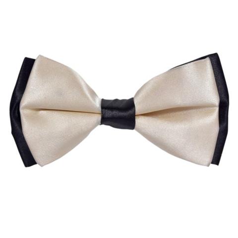 OFF-WHITE FAUX SILK BOW TIE OHMYBOW
