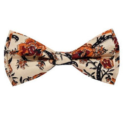 COLOURFUL GOLDEN MULTI REEF PRINT BOW TIE OHMYBOW