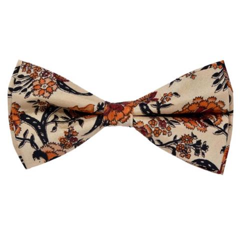 FLORAL SAGE GOLDEN WEDDING BOW TIE OHMYBOW