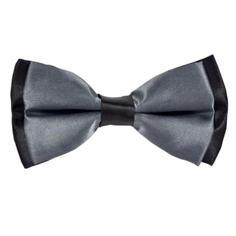 COTTON SUMMER GREY BOW TIE OHMYBOW