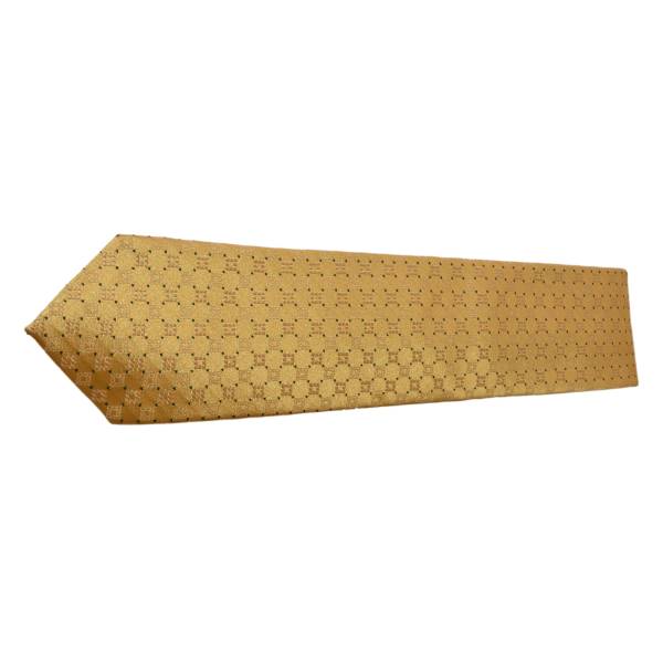 FLAXEN YELLOW PATTERNED TIE OHMYBOW