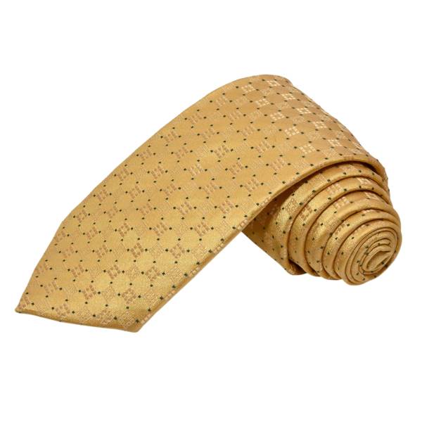 FLAXEN YELLOW PATTERNED TIE OHMYBOW