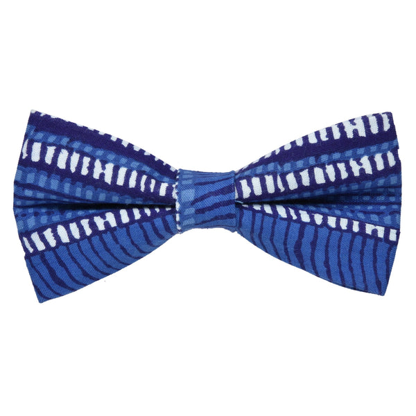 BLUE & WHITE CONTEMPORARY DOTS BOW TIE OHMYBOW
