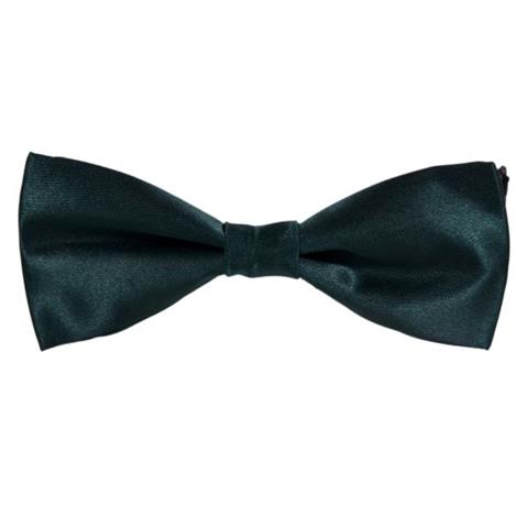 OLIVE GREEN PLAIN SOLID SATIN SLIM BOW TIE OHMYBOW
