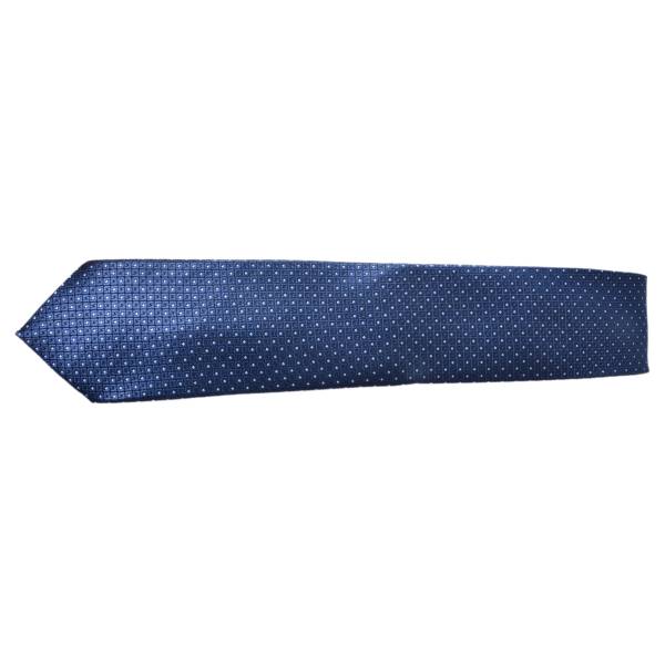 FRENCH BLUE POLKA DOTS COTTON TIE OHMYBOW