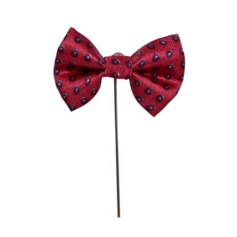 MAROON RED BOW DESIGNER BROOCH OHMYBOW