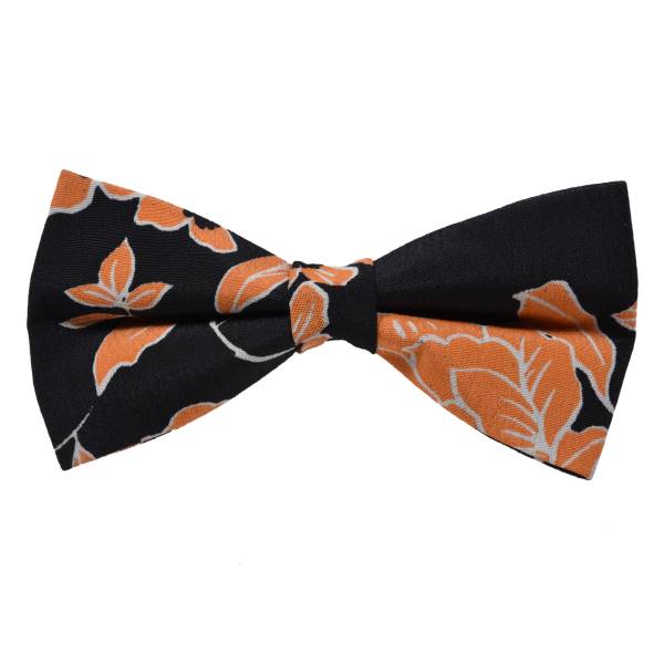 BLACK FLORAL CHAMPAGNE WEDDING BOW TIE OHMYBOW