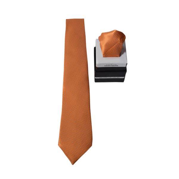 SOLID TAPESTRY POCKET SQUARE AND TIE SET OHMYBOW
