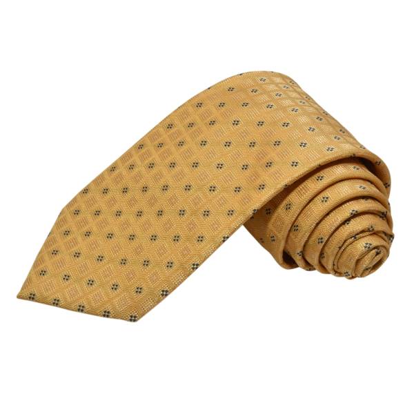 FLAXEN YELLOW WITH BLUE PATTERN TIE OHMYBOW