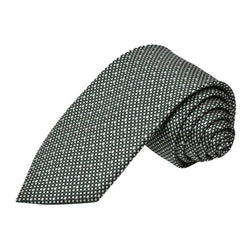 SIMPLE FLECK DOTTED GREY TIE OHMYBOW