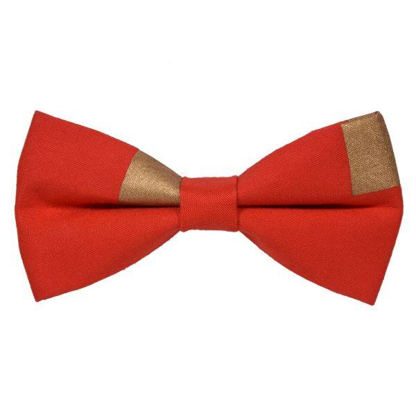 CANDY RED PATTERN BOWTIE OHMYBOW