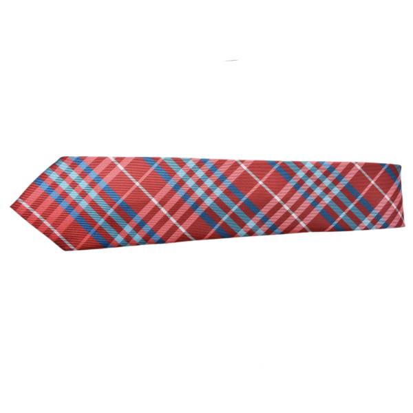 RED AND BLUE CHUNKY STRIPE TIE OHMYBOW