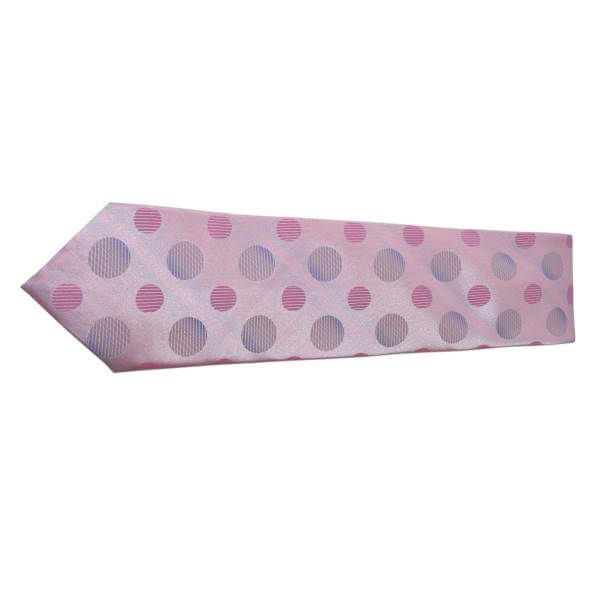 BABY PINK POLKA DOTS PATTERN TIE OHMYBOW