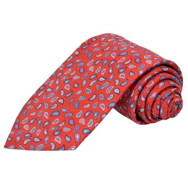 SOLID RED PATTERN TIE OHMYBOW