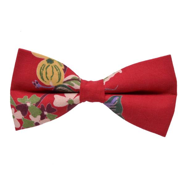 RED FLORAL WEDDING BOW TIE OHMYBOW