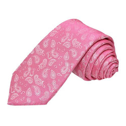 CORAL VINTAGE PAISLEY TIE OHMYBOW