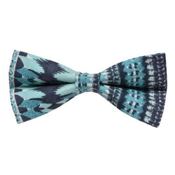 OCEAN BLUE PATTERN COTTON BOW TIE OHMYBOW