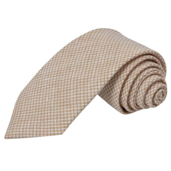 ALMOND WHITE SOLID FORMAL TIE OHMYBOW
