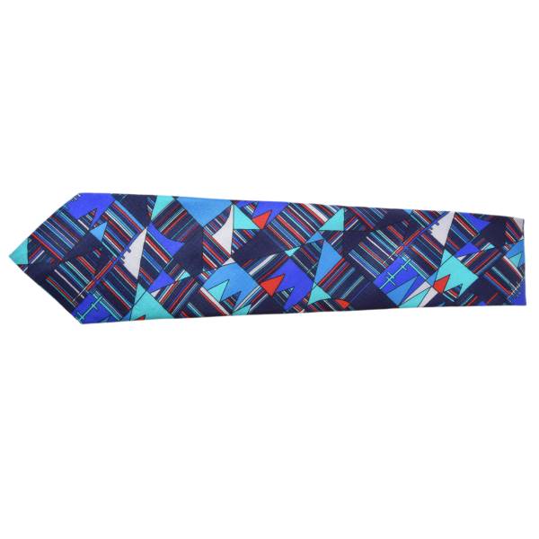 BLUE PATTERNED PAISLEY TIE OHMYBOW