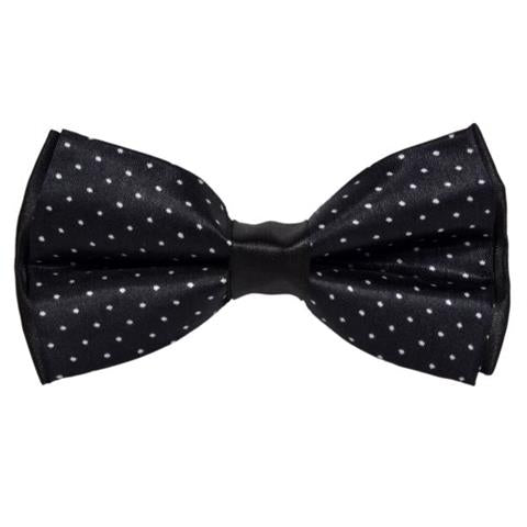 BLACK BOW TIE WITH OMBRE DOTS OHMYBOW