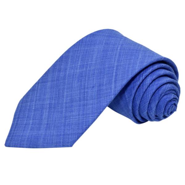 BLUE SOLID FORMAL TIE OHMYBOW