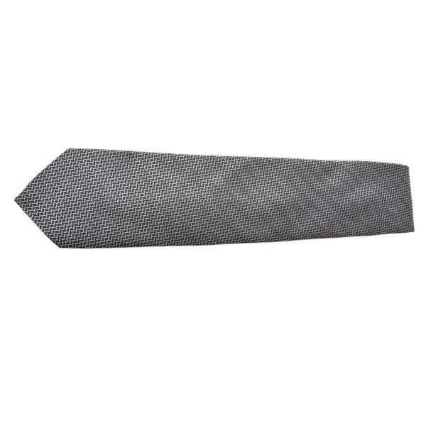 GREY AND BLACK MINI WEAVE TIE OHMYBOW