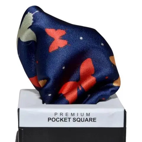BRIGHT BUTTERFLIES POCKET SQUARE OHMYBOW