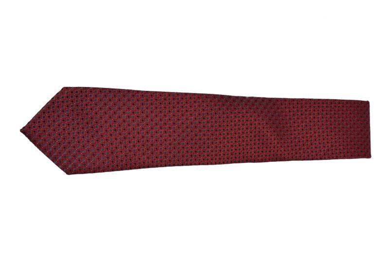 MAROON PATTERED COTTON TIE OHMYBOW