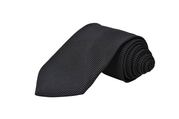 BLACK FORMAL SOLID TIE OHMYBOW