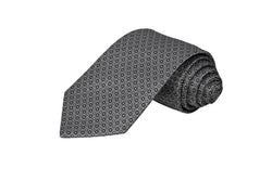 GREY DOTTED PATTERN TIE OHMYBOW