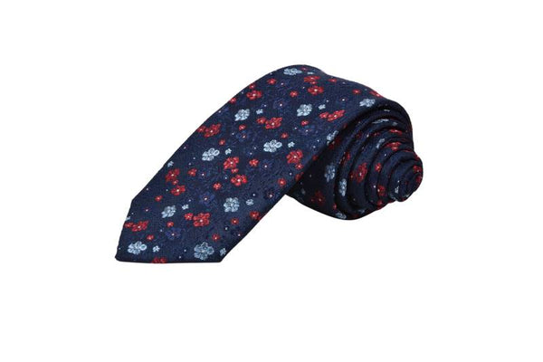 BOTANICAL MULTICOLORED QUIRKY FLORAL TIE OHMYBOW