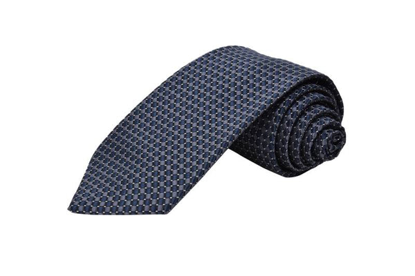 BLUE PATTERN DOTTED TIE OHMYBOW